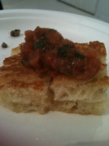 Grilled cheese with Tomato Salsa, by The Food Hall at the Plaza